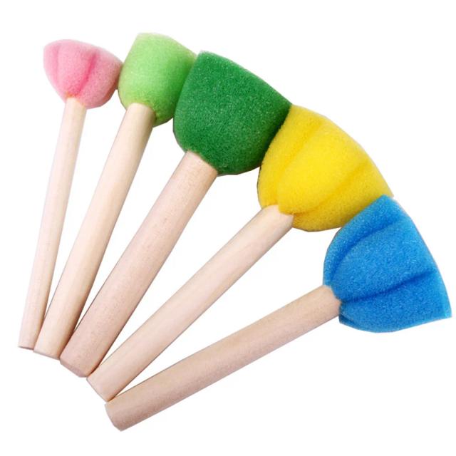 Kits Criativos de Brinquedos Educacionais para Desenho e Pintura Infantil com Estêncil e Esponjas DIY