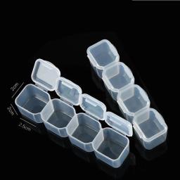 28/56 girds ajustável caixa de armazenamento de plástico com etiqueta da etiqueta para jóias nail art diamante acessórios de pintura caixas de contêiner - Image 4