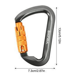D Forma Aviação Mosquetão de Alumínio, Escalada Profissional Mosquetão, Trava de segurança, Outdoor Escalada Ascend, Equipamento de Montanhismo, 30KN - Image 6
