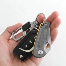 Conjunto de faca dobrável multifuncional portátil edc cortador de unboxing ferramenta de acampamento chaveiro acessórios - Image 4