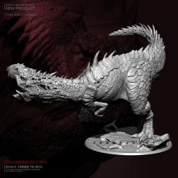 140mm resina figura modelo kits tyrannosaurus rex auto-montado TD-3612 - Image 2