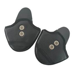 PU couro motocicleta capacete Earmuffs, proteção auricular durável, prático, 2pcs - Image 2