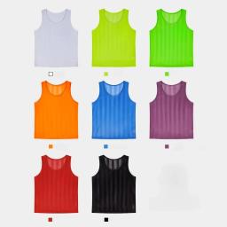 Malha respirável colete de treinamento de futebol contra esportes ao ar livre competição equipe construção atividade colete uniforme da equipe camisa de futebol - Image 3