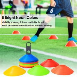 Cone De Disco De Agilidade Conjunto Para Treinamento Multi Esportivo, Cones Espaciais Com Suporte De Plástico, Jogo De Futebol E Futebol, 10 PCs, 15 PCs, 20 PCs, 25PCs - Image 4