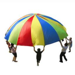 Rainbow Parachute Toys for Kids, Teamwork Game Prop, Jump Bag, Bounce Play Mat, Atividade escolar, Puzzle Game, 1,1 m de diâmetro - Image 5