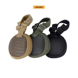 Zzyfe malha de aço máscara protetora de orelha tático airsoft paintball cs wargame acessórios de baixo carbono tiro ao ar livre novo equipamento - Image 5
