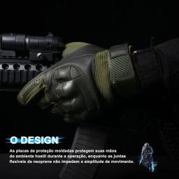 Luvas táticas touchscreen esportes ao ar livre combate airsoft paintball caça caminhadas tiro ciclismo bicicleta equipamentos de proteção dos homens - Image 4