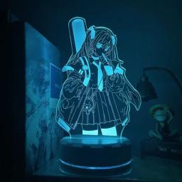 Hatsune miku anime modelo periférico dos desenhos animados led night light casa desktop personalizado na moda ornamentos lâmpada decorativa presente - Image 2