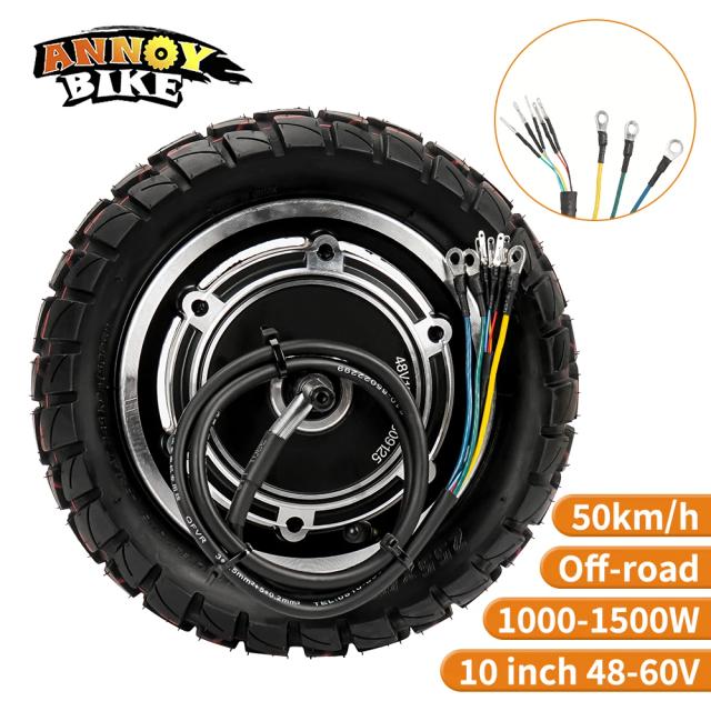 Roda de Condução para Trotinete Elétrica - 48V 1000W e 60V 1500W com Velocidade de 50 km/h e Torque de 30N.m - 10 Polegadas