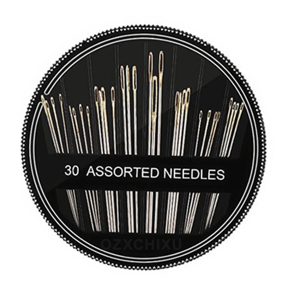 Agulhas de costura de mão grande olho, Agulhas bordadas para bordado de costura de colcha, DIY Tail Sewing Tool - Image 1