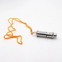 Aço inoxidável árbitro apito com cordão, durável esportes árbitro apito, caixa de armazenamento para futebol - Image 6