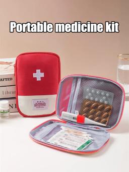 Portátil Medicina Bag, Kit de Primeiros Socorros, Kits de Emergência Médica, Organizador, Ao Ar Livre, Doméstico, Armazenamento Pílula, Viagem, Bonito - Image 5