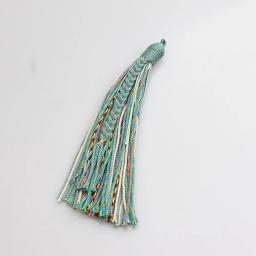 Fio de algodão trançado à mão para DIY, borla estilo tibetano, artesanato de marcadores, acessórios para joias, pingentes DIY, decoração do carro, 11-13cm - Image 6