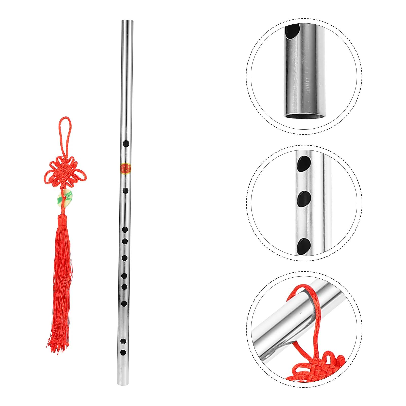 Flauta de aço inoxidável, apito de lata, música doce, instrumento musical, flauta chinesa, iniciantes, seção grossa, traversiere - Image 1
