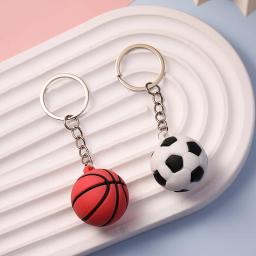 Simulação Criativa Chaveiro Futebol, Rugby, Tênis, Voleibol, Série Spike Ball, Basquete, Pequeno Pendant Doll, Presente Atividade - Image 5