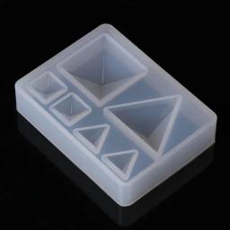 Resina UV Artesanato Fazendo Molde, Molde epóxi cristal para artesanato DIY, geométrica para Triângulo Patch Decorações, Silicone Dropship - Image 5