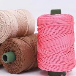 Linha de fios de crochê manual, Linha de corda de gelo, Saco de tricô, Luz, Artesanato, Crochê, Almofadas, 200g, 3mm, 200g - Image 5