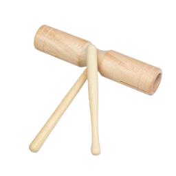 Brinquedos de instrumentos musicais de madeira para crianças, tambor ecológico, castanholas maracas, brinquedos musicais de percussão, brinquedo educativo infantil - Image 3