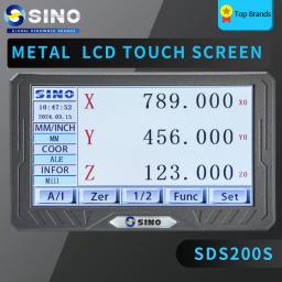 SINO-Leitura Digital com Tela LCD Full Touch, DRO Capa Metálica, Escala Linear, Display Contador para Torno de Fresagem, SDS200S, 3 Eixos, Novo - Image 1