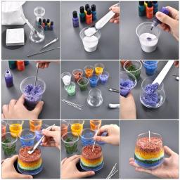 Cera De Areia Colorida Natural para Vela, Decoração DIY, Pintura Em Areia, Cera De Floco De Neve, Fabricação De Vela, Suprimentos De Corante, 10g, 50g - Image 4