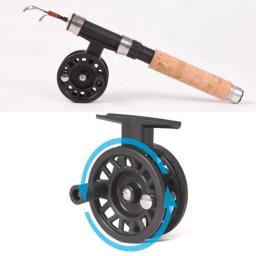 Carretel de pesca no gelo, mão direita/esquerda, 50/60/70mm, equipamento de ferramenta, mosca, gelo, mar, roda de peixe, corpo de plástico leve, equipamento de pesca - Image 2