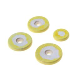 16 peças Almofada de couro para flauta Música Almofadas de sopro para reparação de instrumentos amarelos Acessórios Almofadas - Image 3