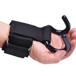 Halterofilismo Ganchos Luva Mão Bar, Correias De Pulso Para Fitness, Powerlifting Suporte De Treinamento De Força, Haltere Lift Grip Belt - Image 1