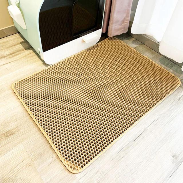 Tapete Antiderrapante Impermeável para Gatos com EVA Dupla Camada - Cama Lavável e Almofada Limpa, O Presente Ideal para Seu Pet