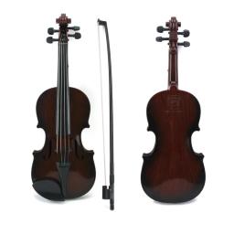 Violino acústico brinquedo com corda ajustável, Simulação instrumento musical, Prática brinquedo - Image 6