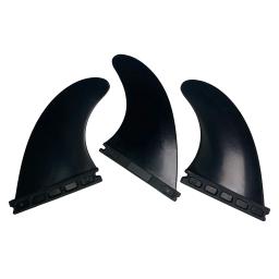 Aletas de plástico branco prancha, Surf preto, Nylon SUP Board Fin, Tri Fins, G5 Tamanho, 3pcs por conjunto - Image 4