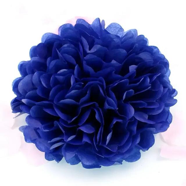 Decoração de Casamento: Acessórios em Pom Pom de Papel para Eventos, Baby Shower e Natal - 20cm