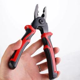 Alicate de fio de aço multifuncional 5 em 1, ferramenta de decapagem, cabeça intercambiável, especial para eletricistas, U5O6 - Image 5