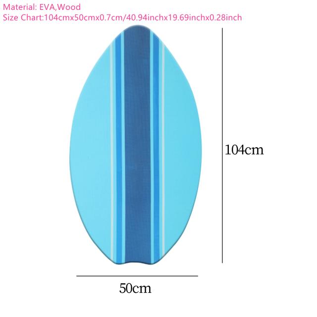 Prancha de Skimboard de Madeira 35/41 Polegadas para Desempenho em Praia e Esportes Aquáticos para Adultos e Adolescentes