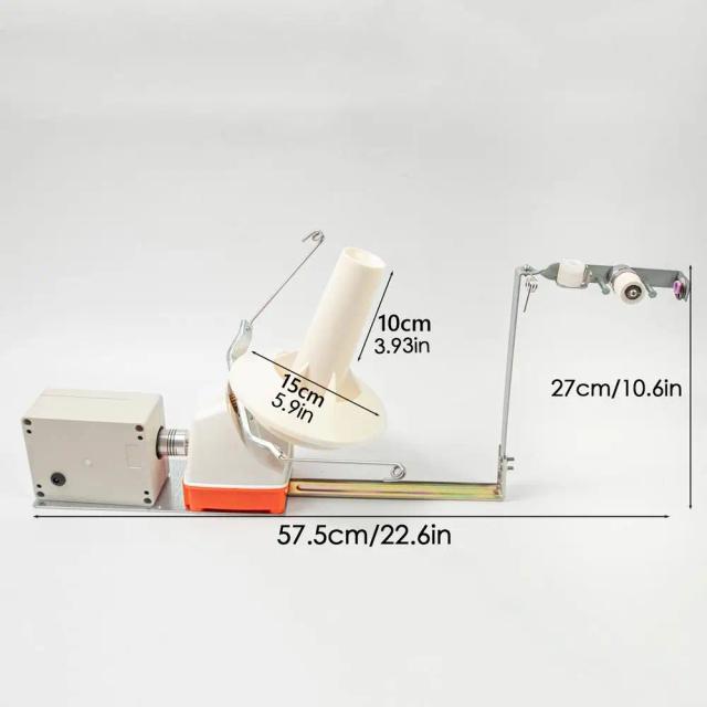 Máquina Automática de Enrolamento de Fios Doméstica - Enrolador de Bolas para Artesanato e DIY com Acessórios para Lã e Cordas