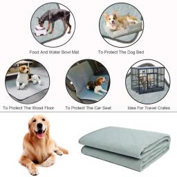 Tapete de urina impermeável lavável, Cat and Dog Toilet Training Mat, Absorvente forte, Ninho grosso - Image 5