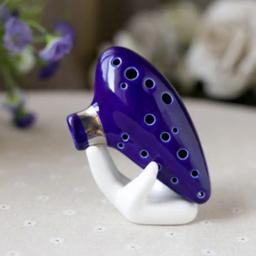Branco flauta 6/12 buraco ocarina coletor de cerâmica mão base suporte para instrumentos musicais sopro peças reparo acessórios engrenagem musical - Image 3