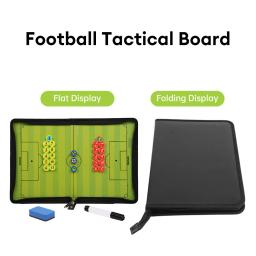 Dobrável Coach Board com Pen Prancheta, Zíper Magnético, Táticas de Futebol, Estratégia Board, Hot - Image 5
