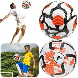 Bolas de futebol de couro profissional para crianças e adultos, bola de futebol, tamanho 5 costuradas à máquina, treinamento esportivo ao ar livre - Image 2