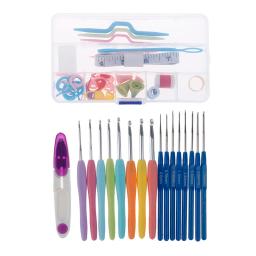 Alumínio Knitting Needles Kit, Metal Hook, Crochet Template, Loom Tool, Banda Artesanato DIY, TPR, 53pcs - Image 4