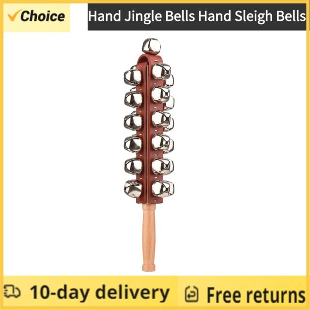 Shaker de Madeira Jingle Bells para Decoração e Música em Casa