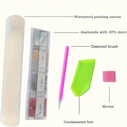 Kit de pintura de arte diamante de vaca, conjunto de diamantes 5D, pintura com pedras preciosas, artesanato para decoração de parede - Image 4