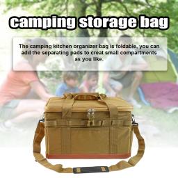 Portátil grande Zipper Camping Bag, Anti-crash Stove Bag, Panelas Saco de Transporte, Multifuncional Camping Acessórios, Organizador De Armazenamento - Image 3
