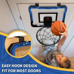 Conjunto de rack de basquete dobrável na parede para crianças, brinquedos esportivos, ao ar livre, interior, jogos para pais e filhos, novo - Image 3