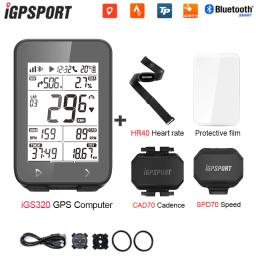 IGPSPORT-IGS320 Computador De Bicicleta, Global, Mapa Offline, Odômetro De Ciclismo, IGS 320, Suporte De Mudança Eletrônica, Treinador Inteligente - Image 1