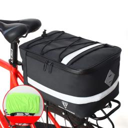 À prova d'água Bicicleta Carrier Bag, Traseiro Rack, Bicicleta Trunk Bag, Bagagem Box, Back Seat, Bolsa de Viagem, 8L, 15L - Image 2
