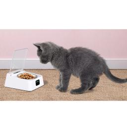 Alimentador Inteligente Pet com Tampa Aberta Automática, Alimentador De Alimentos Para Gato, Carregamento USB, Tela LED - Image 5