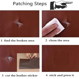 Patch autoadesivo de couro PU para reparo de sofá, remendo de móveis, mesa, cadeira, assento, bolsa, sapato, cama, reparo, reparação, pele artificial - Image 6