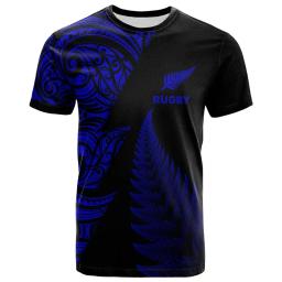 Camiseta masculina de rugby impressa em 3D da Nova Zelândia, Havaí Summit, verão casual esportes e fitness manga curta roupas soltas - Image 6