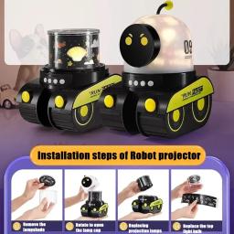Luz Noturna Projetor Estrela para Crianças, Lâmpada Musical Robô, Presente Ideal para Aniversário, Celebrações de Natal, 21 Filmes - Image 6