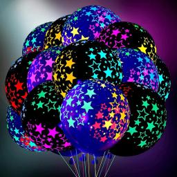 Neon Látex Balões para Decorações De Festa, Copos, Pratos, Toalha De Mesa, Guardanapos, Banner, Aniversário, Disco, Suprimentos Do Casamento - Image 6